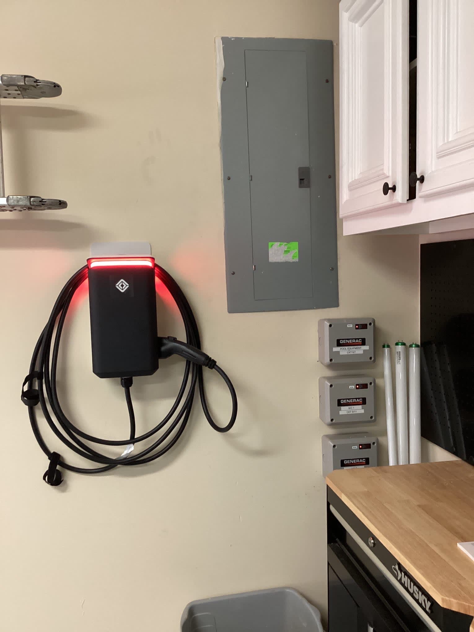 Clean, professional EV charger installation and panel integration show West Houston Electric, Inc. delivers reliable, tidy electrical solutions.