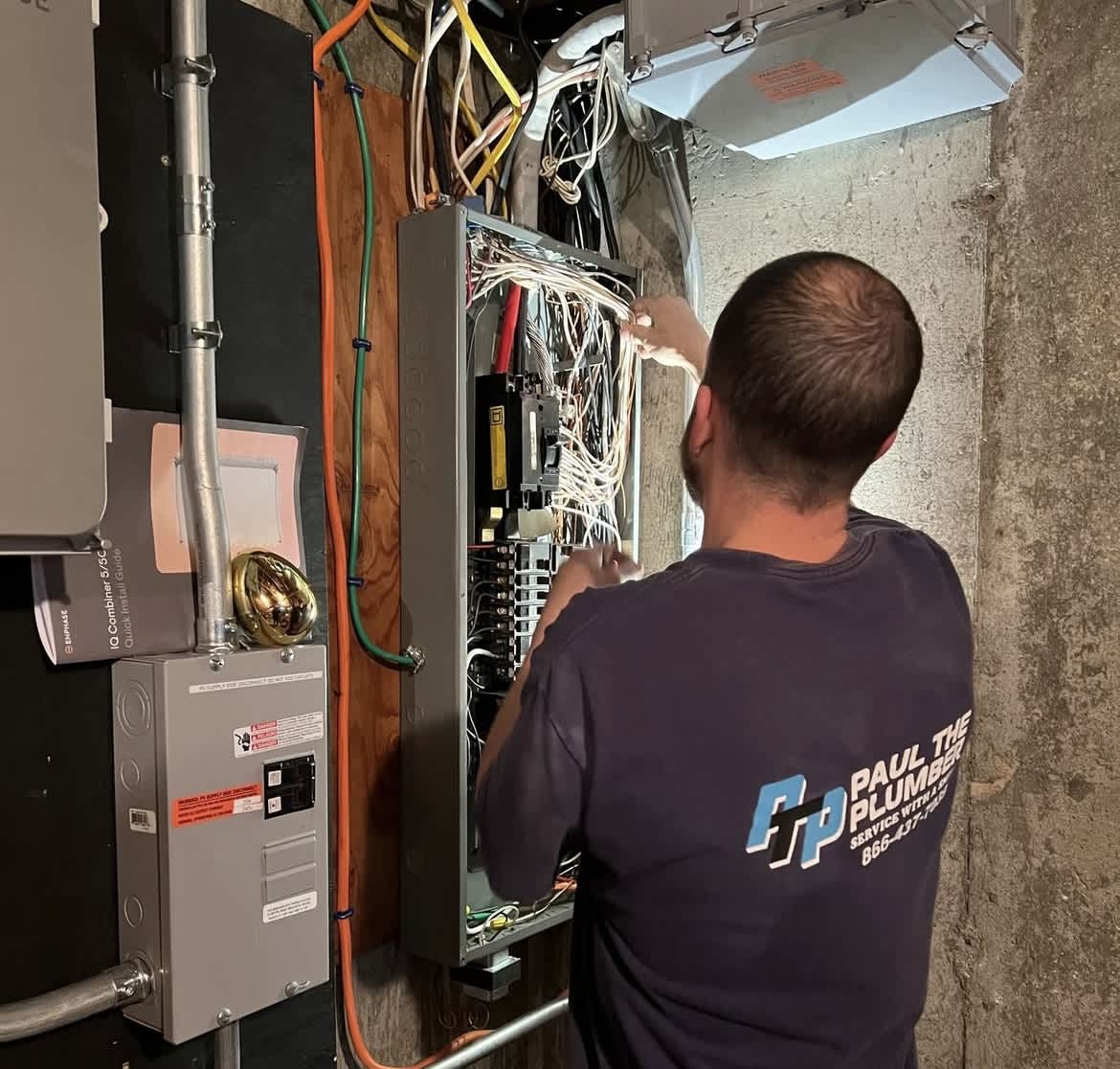 Paul The Plumber ensures safe and expert electrical panel upgrades.