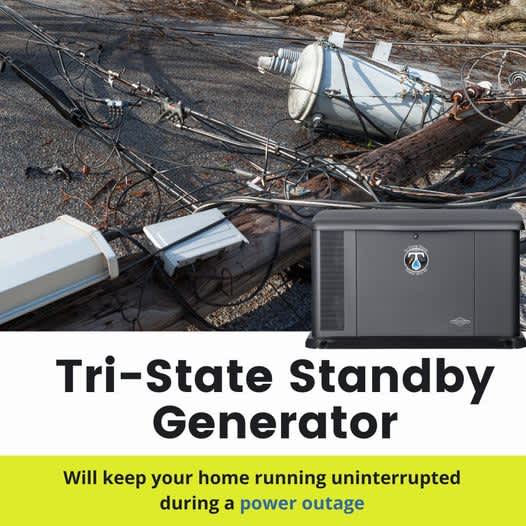 Ensure uninterrupted power with Tri-State's reliable standby generators, keeping your home safe during outages.