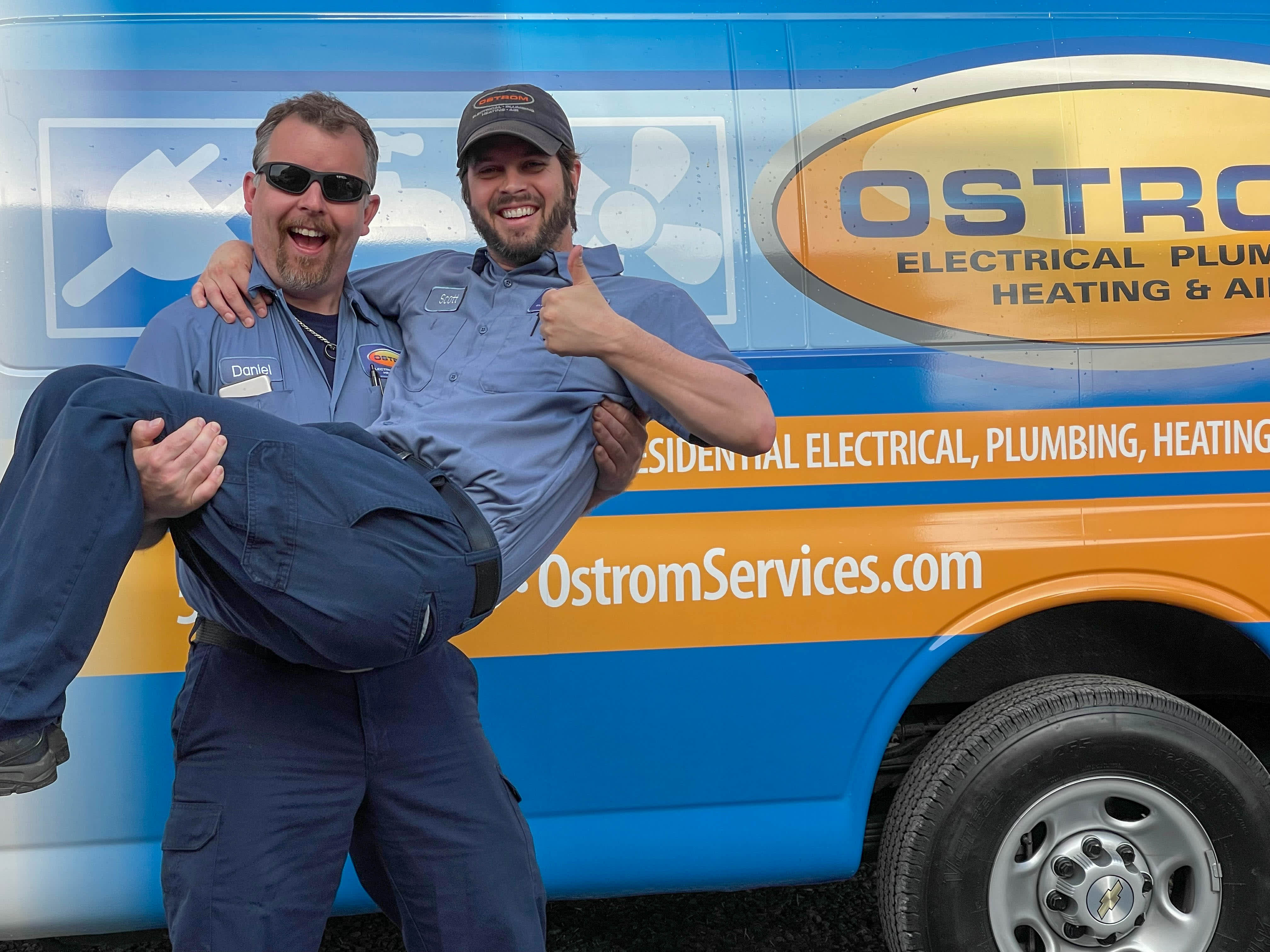 Experience the friendly and professional service at Ostrom Electrical Plumbing Heating & Air Conditioning!