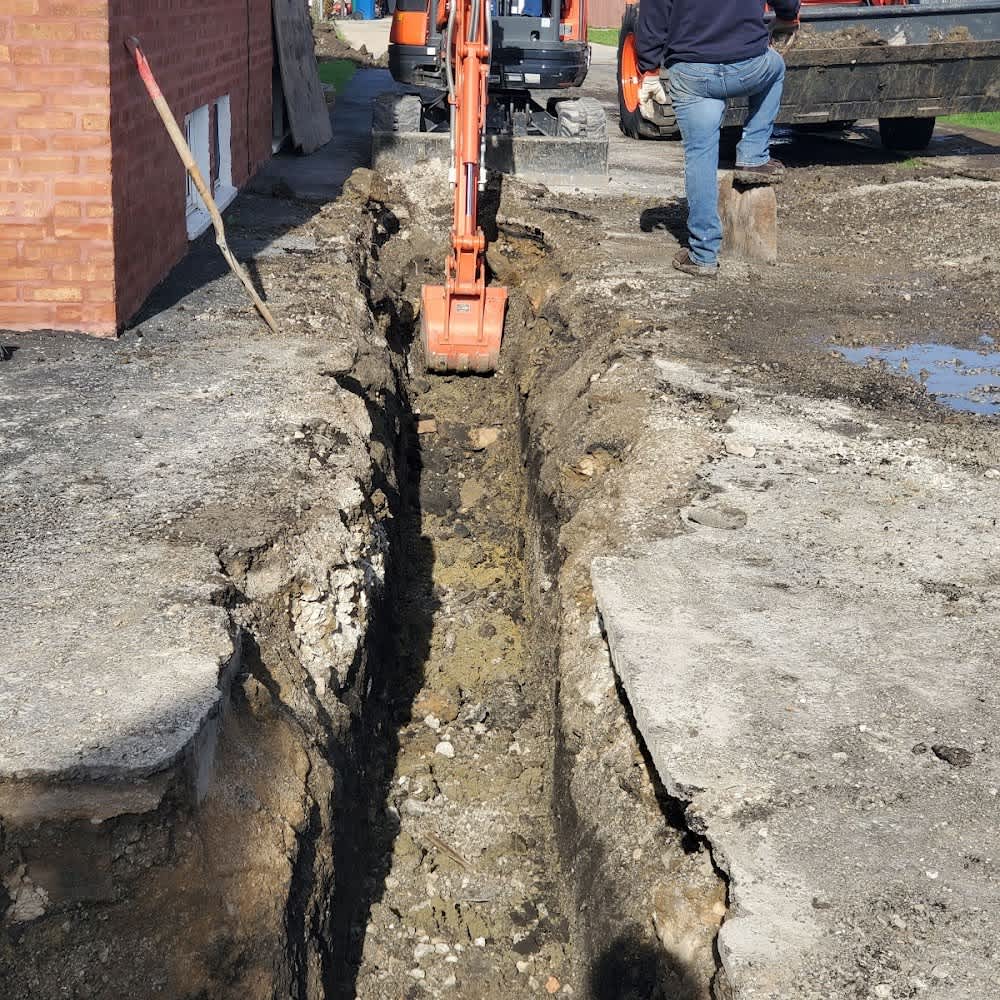 Experience the expertise of Flatley's Plumbing Express for all your excavation and sewer line needs.