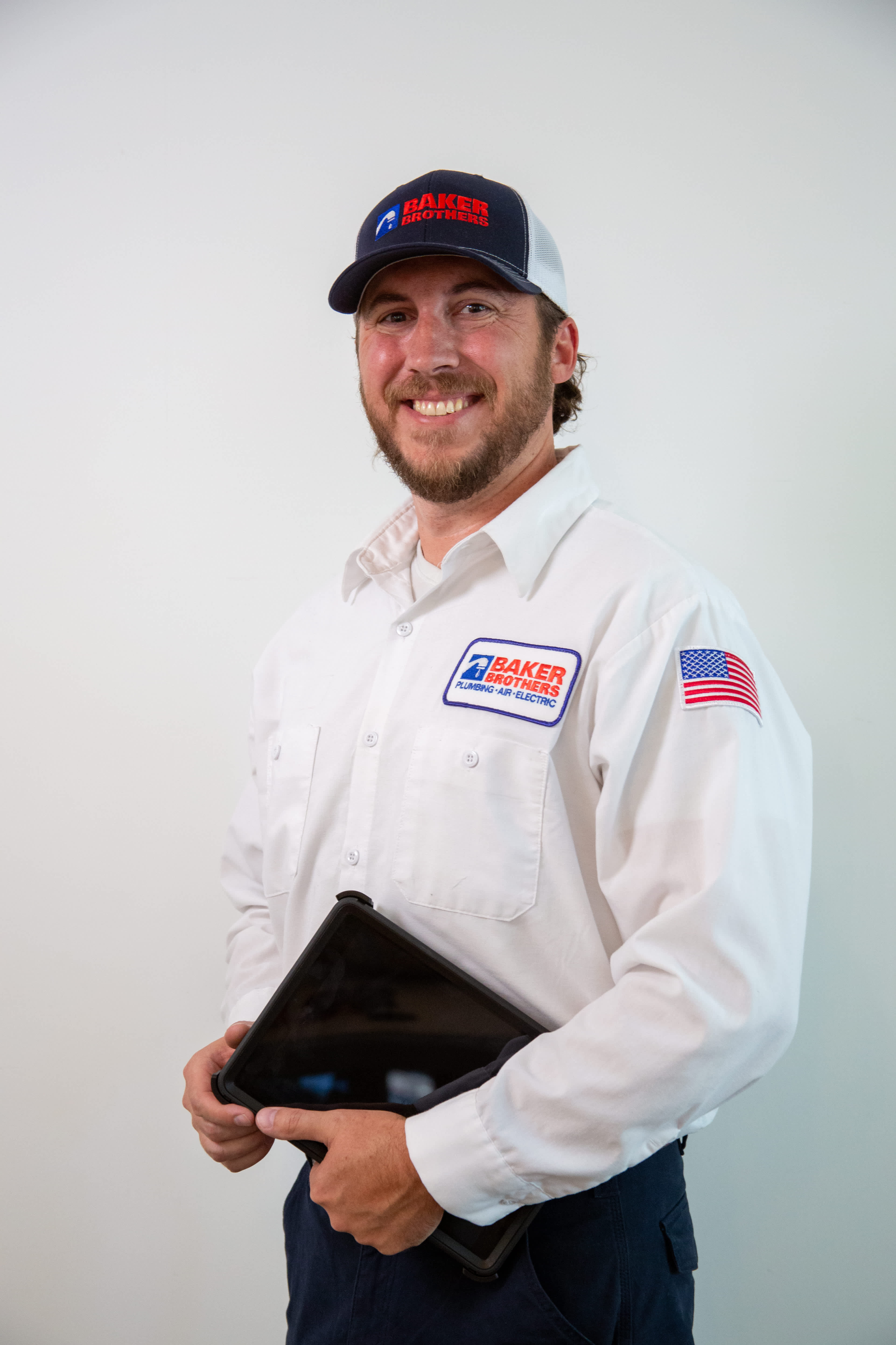 Experience professionalism and quality service with Baker Brothers Plumbing, Air & Electric. Our team is ready to serve you with a smile.