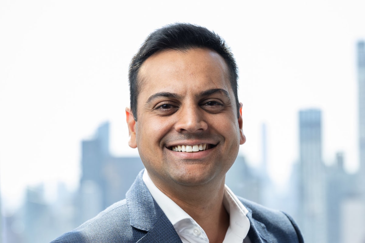 Corporate headshot photographed on location in New York by Dylan van Druten Photography