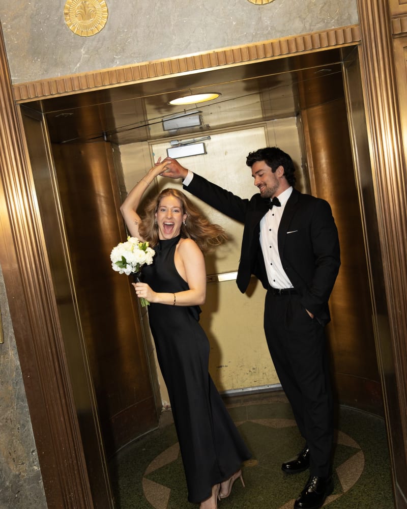 Ben and Joana during their New York City elopement