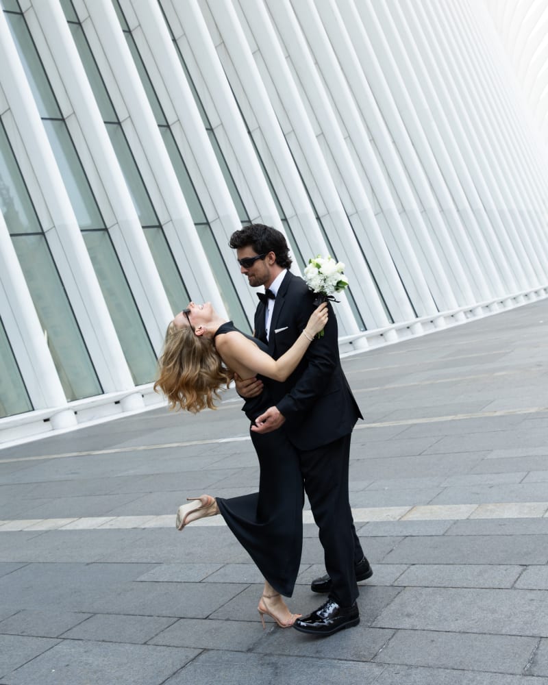 Ben and Joana during their New York City elopement