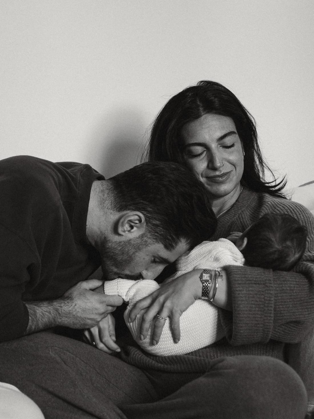 A newborn family session on the Upper West Side in New York