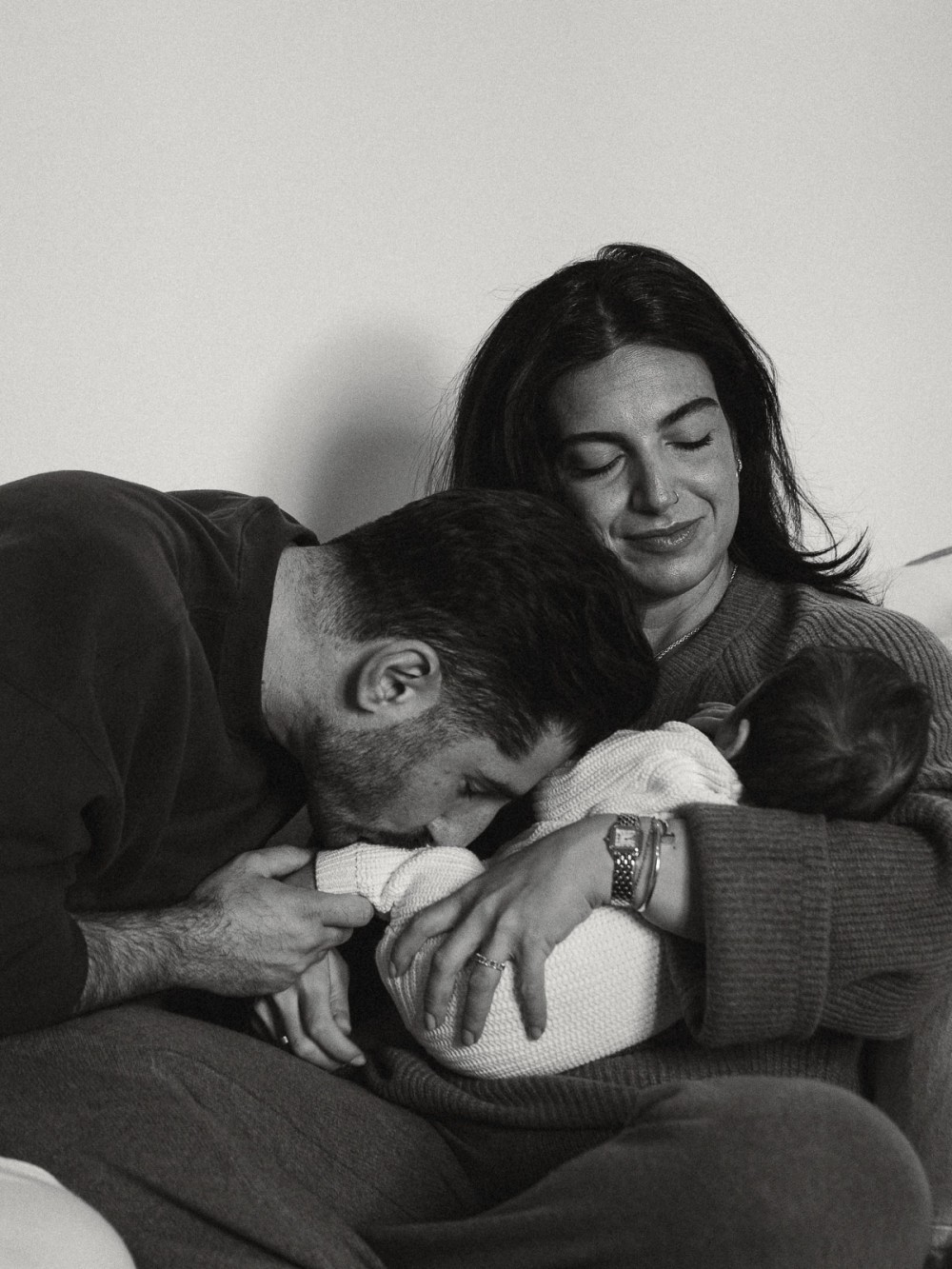 A newborn family session on the Upper West Side in New York