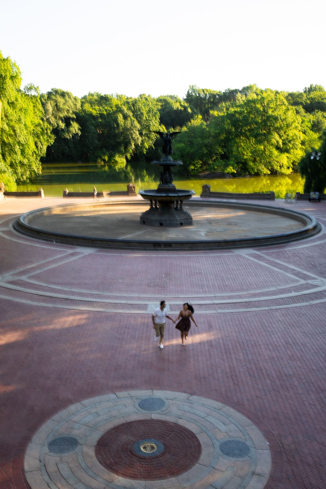 Couple photographed during golden hour in New York City by Dylan van Druten Photography