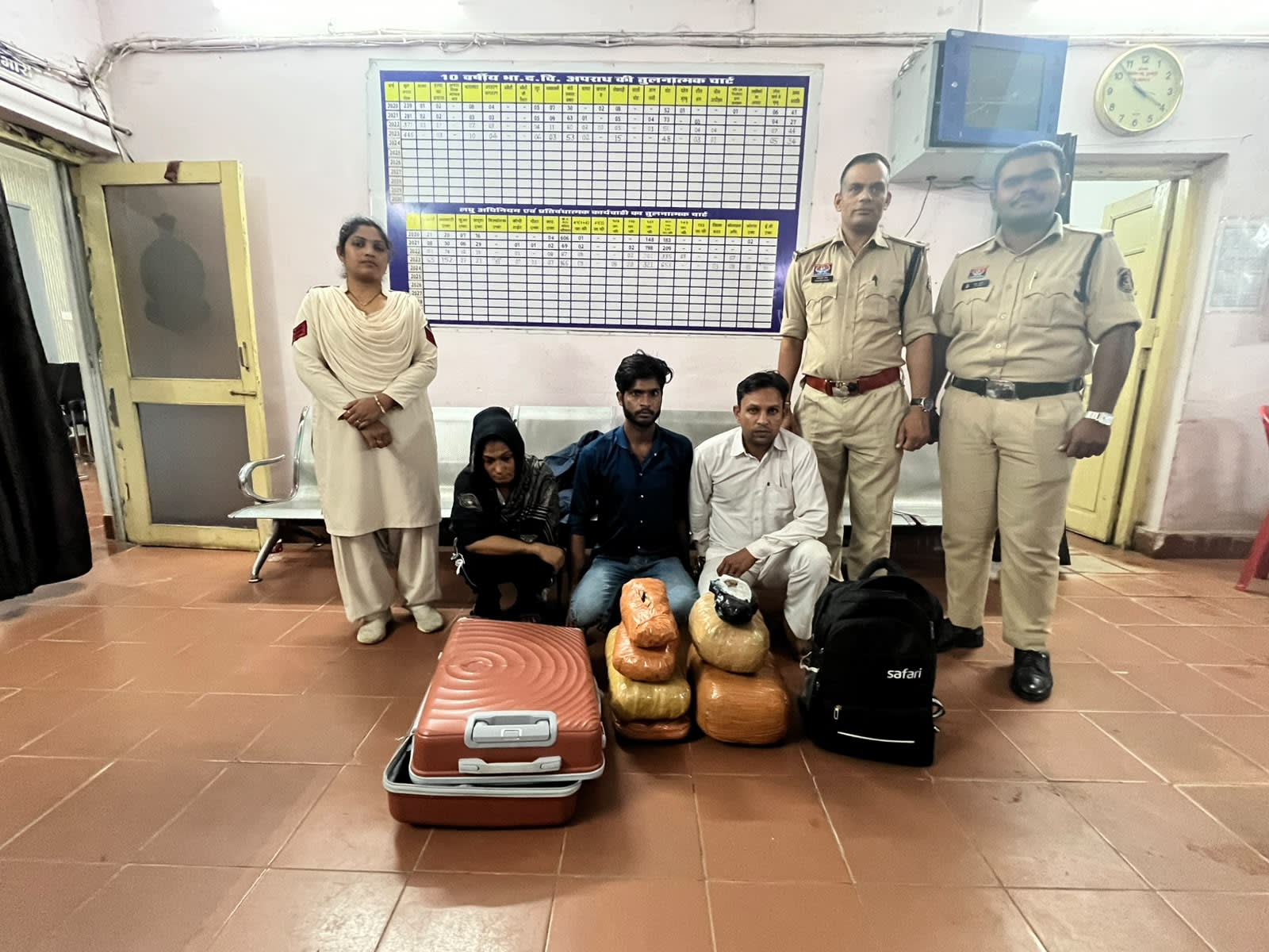रायपुर में पुलिस का बड़ा एक्शन: एक सप्ताह में 244 वारंट तामील, 16 चाकू बरामद; नशीली सिरप, टैबलेट और गांजा भी जब्त