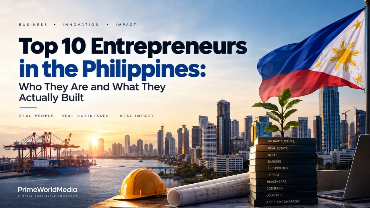 Top 10 Entrepreneurs in the Philippines: Who They Are and What They Actually Built - Prime World Media Business Magazine