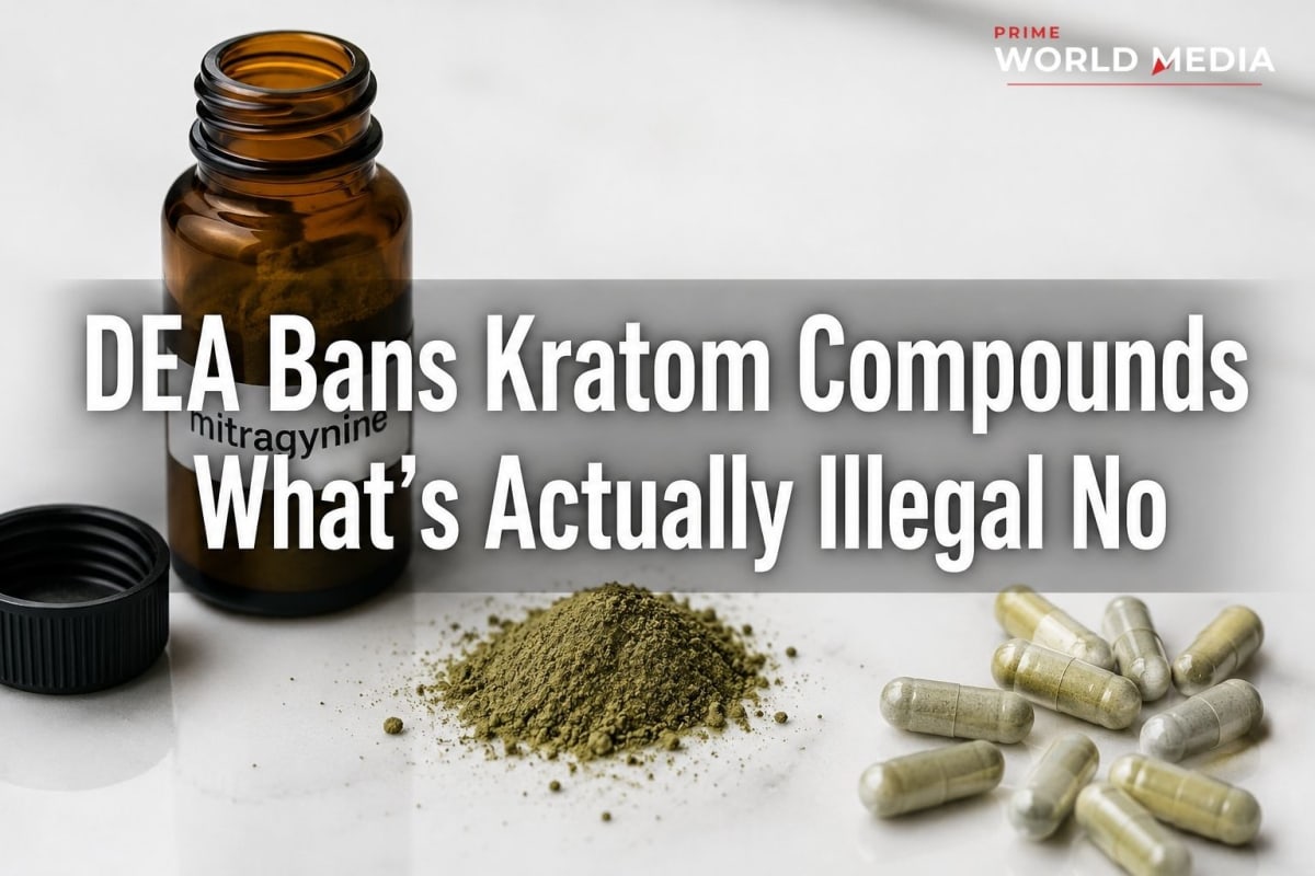 DEA Just Classified 3 Kratom-Related Compounds as Schedule I — Here's What's Actually Banned and What Isn't - Prime World Media Business Magazine