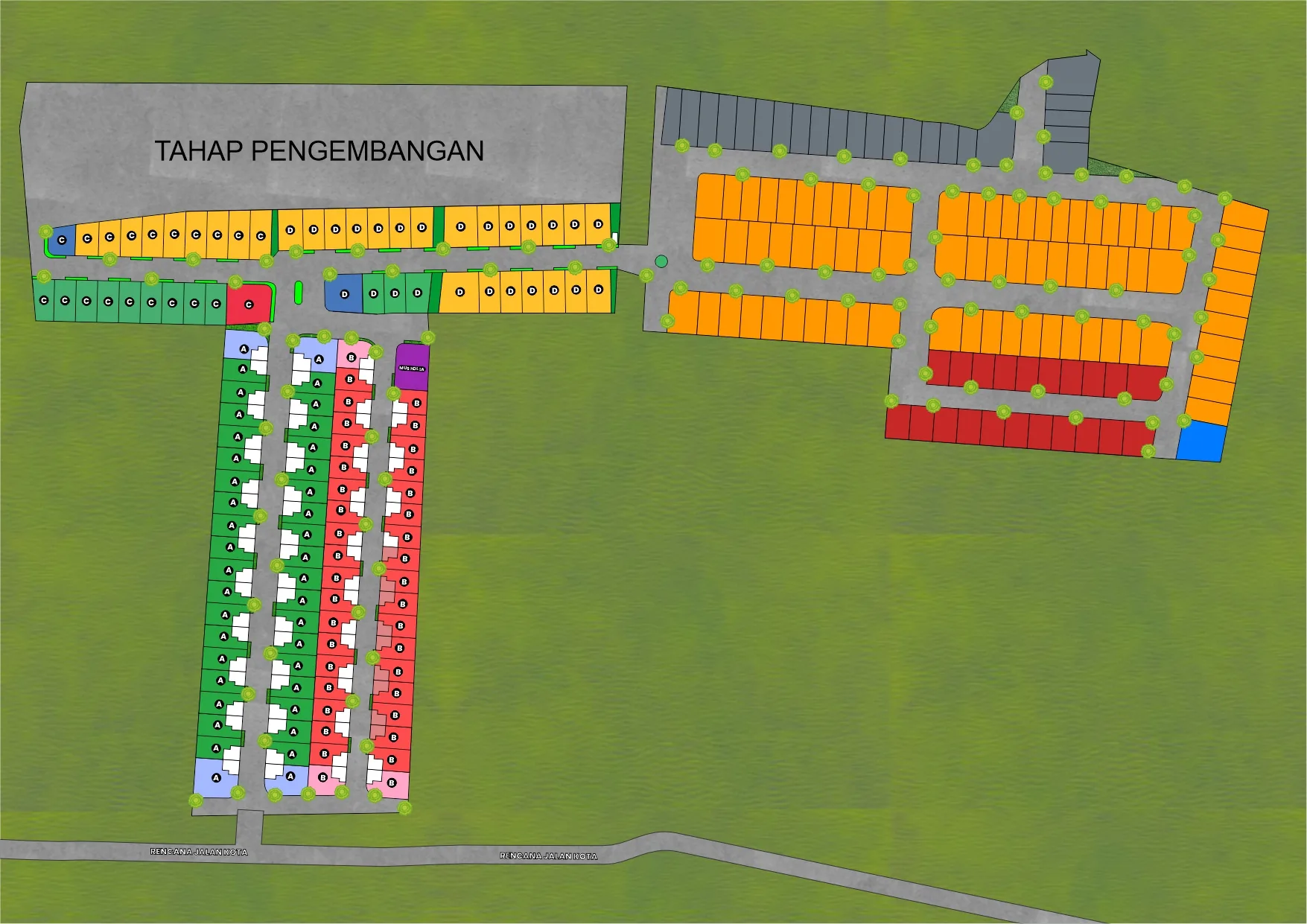 Site Plan Metro Park Adigraha