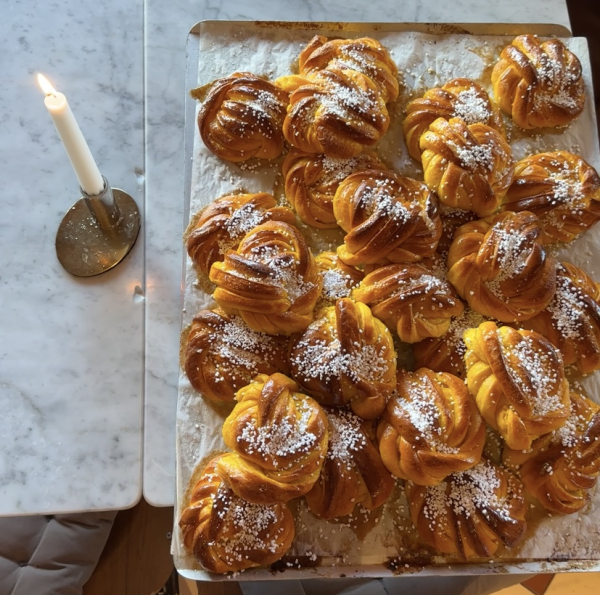 Lussebullar direkt till kontoret!