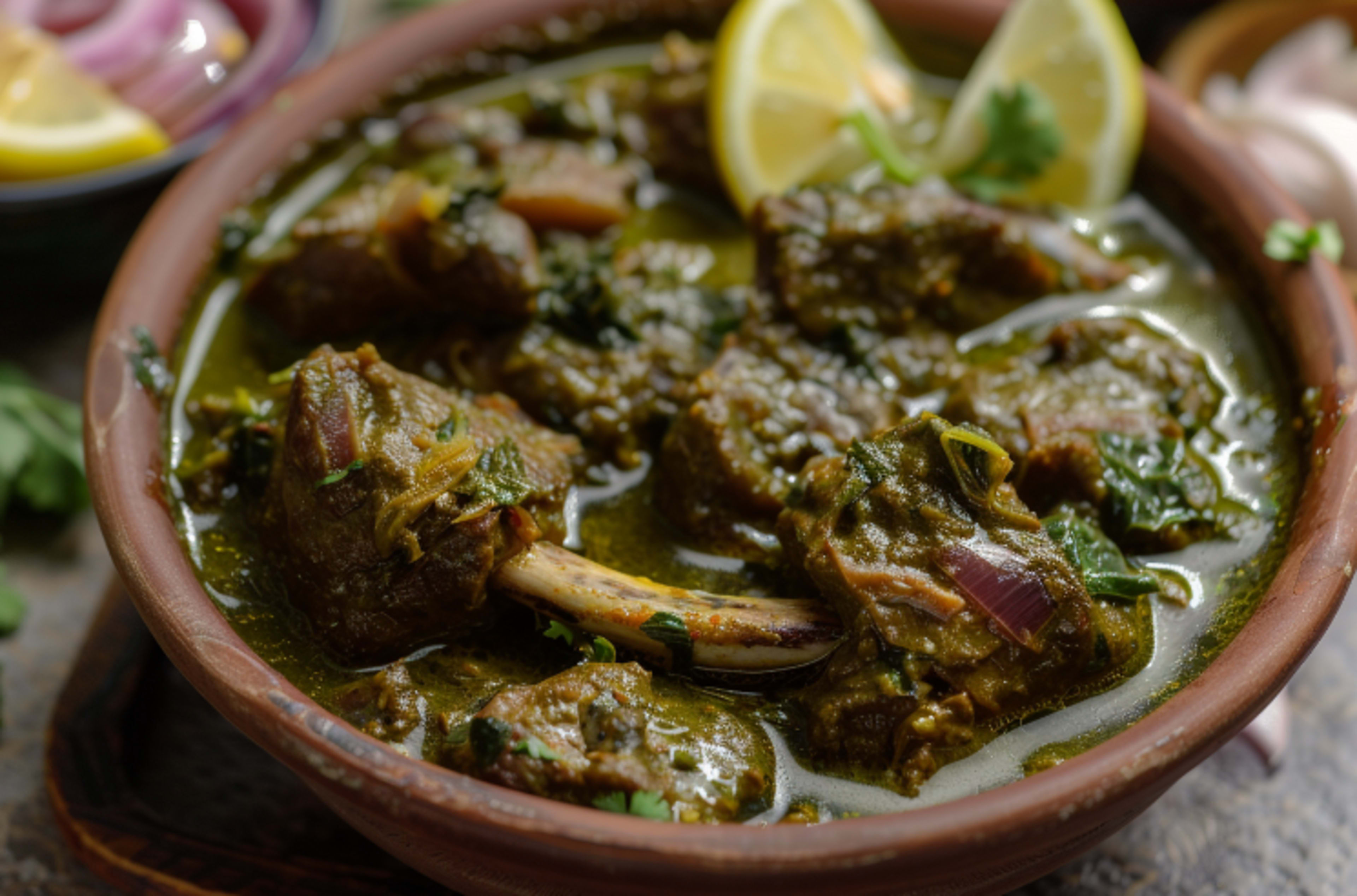 Gongura Goat Curry