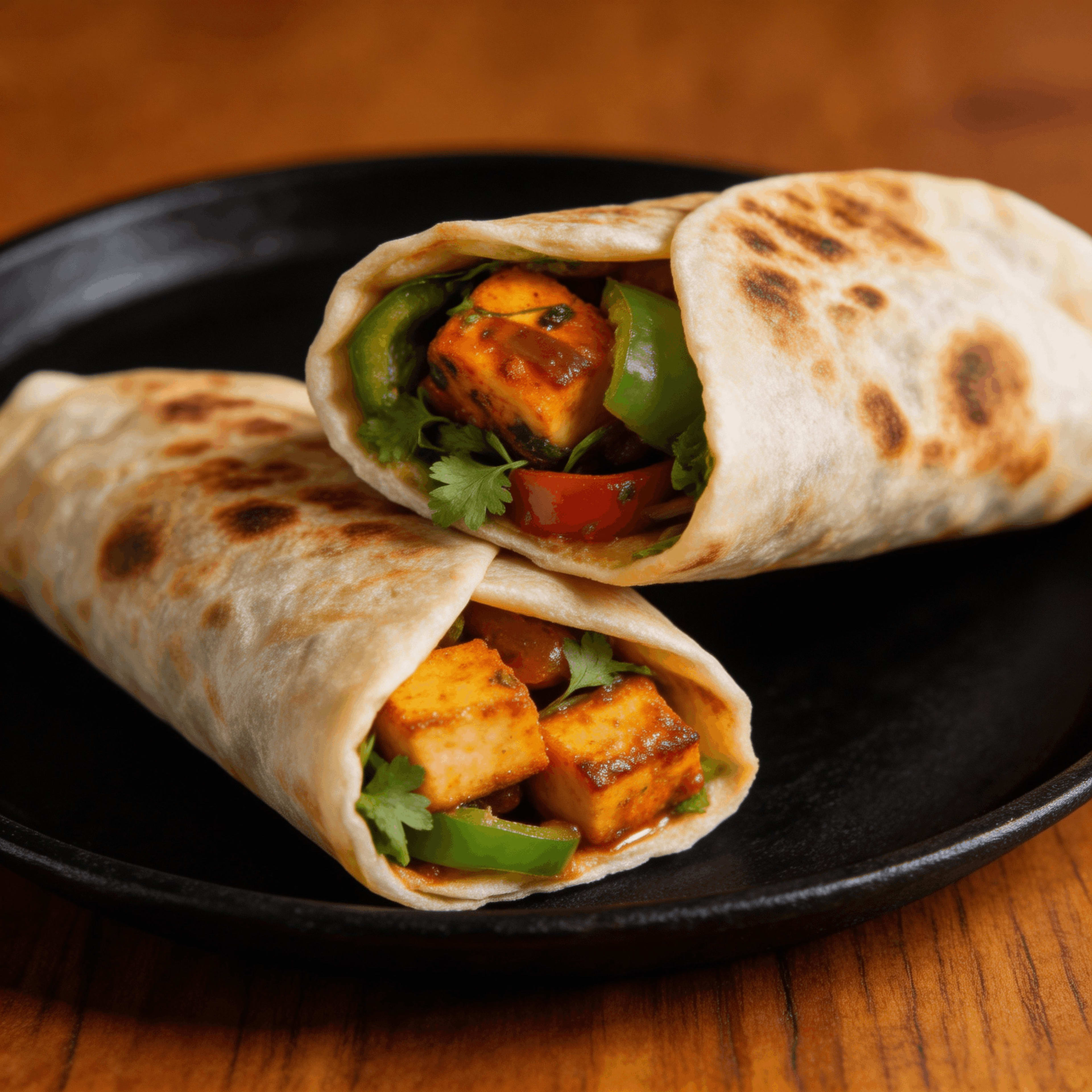 Chilli Paneer Kati (Wrap)