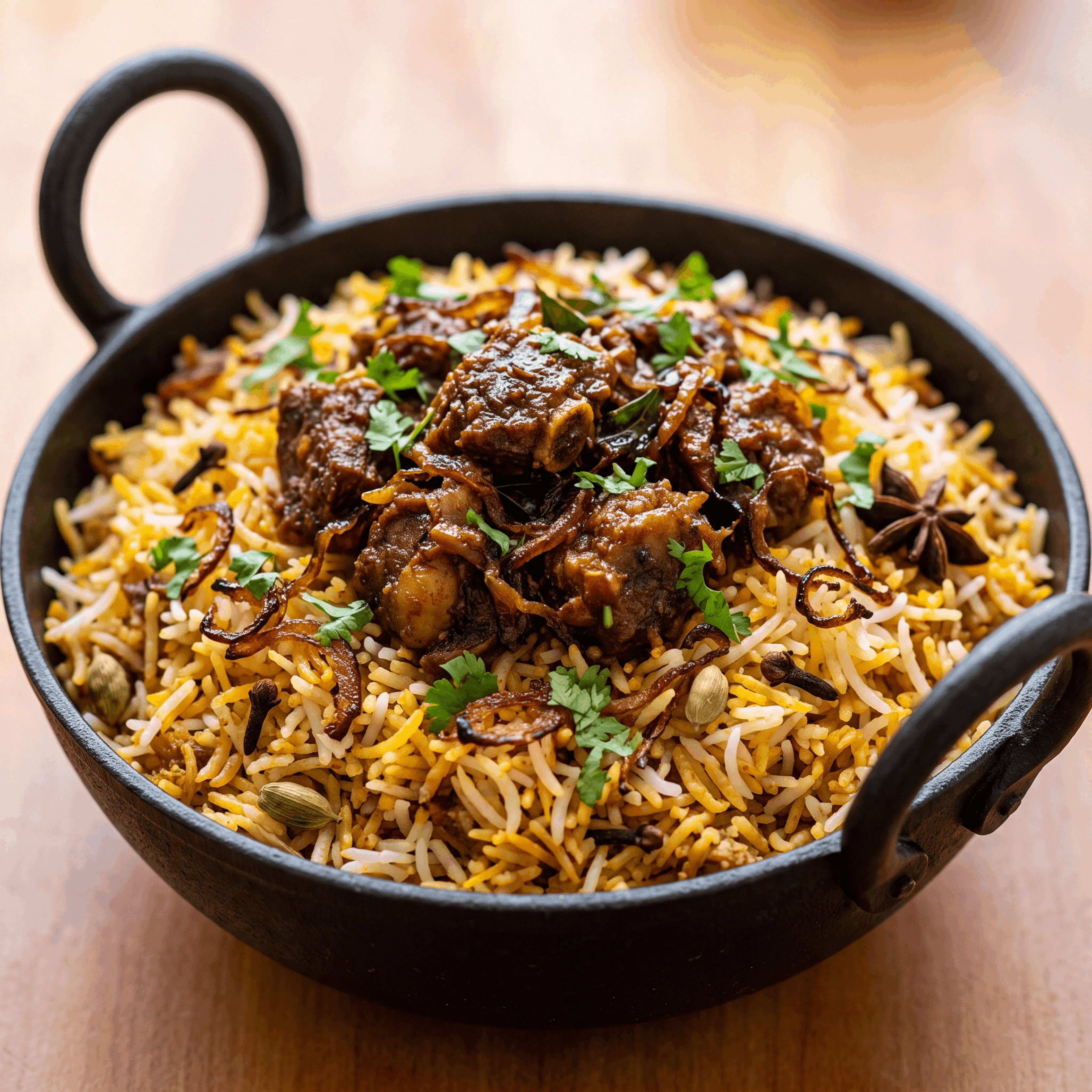Goat Chukka Biryani