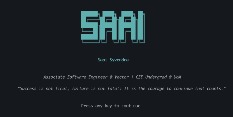 My SSH Portfolio: A Terminal-Based Personal Website header image