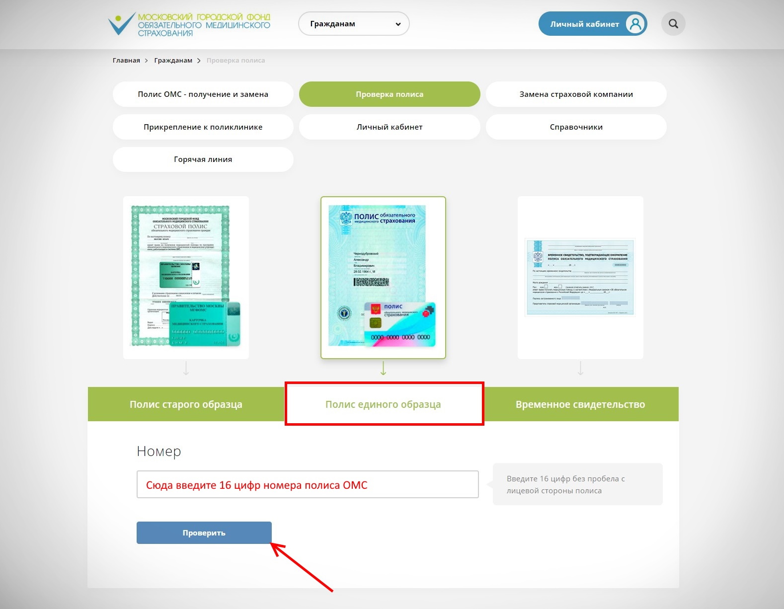 Тфомс проверка полиса. Введите номер полиса. Личный кабинет страховой полис. Личный кабинет медицинский полис. Полис страхования в личном кабинете.