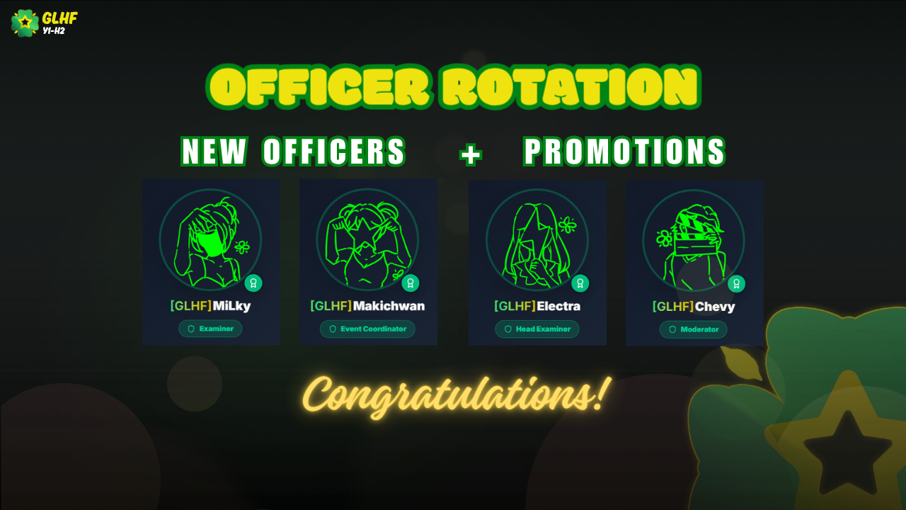 ππ GLHF Officer Update ππ