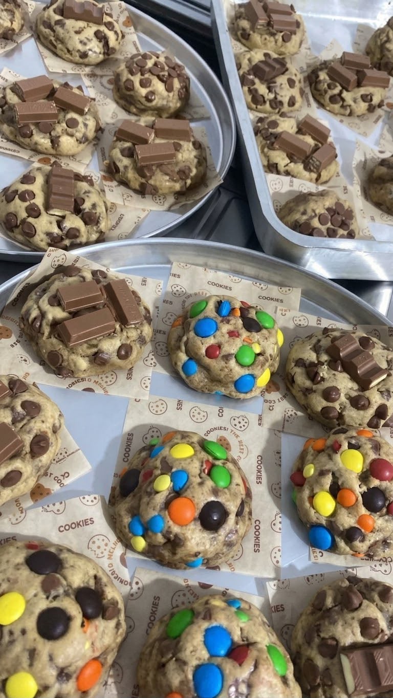Cookies recém saídos do forno