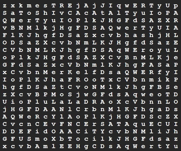 DESAFIO CAÇA PALAVRAS