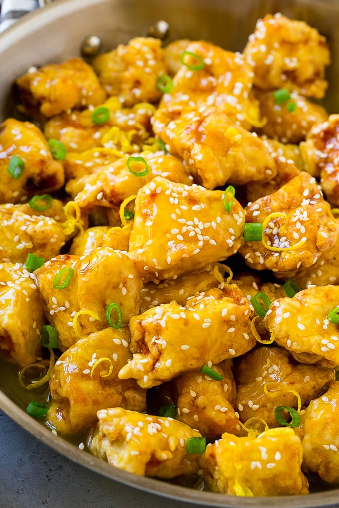 Orange Chicken with Lemon Sauce