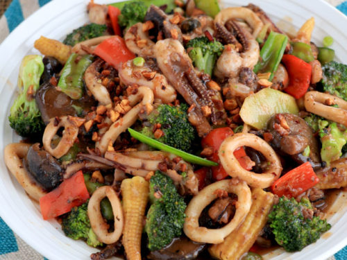 Mixed Seafoods with Vegetables