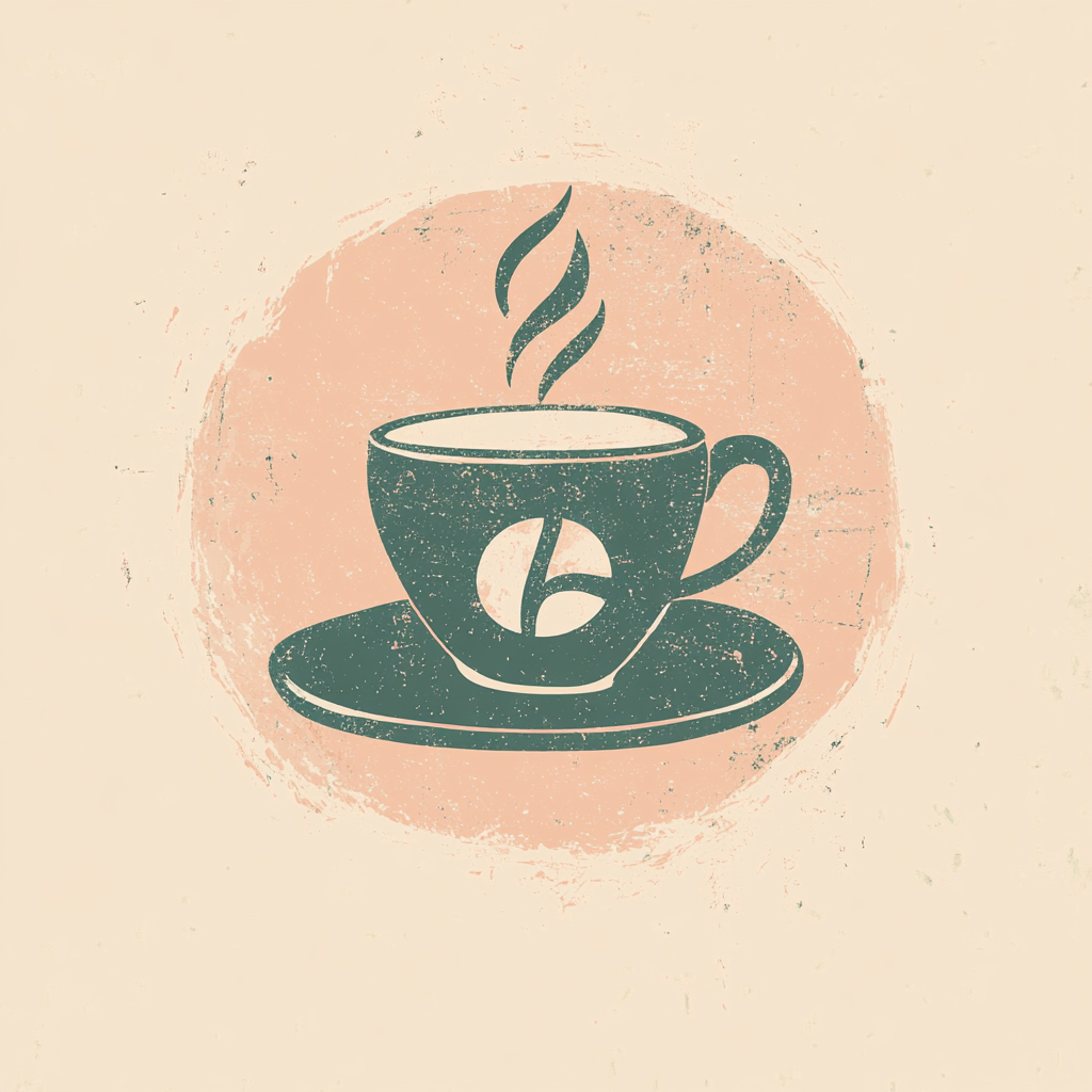 Midjourney AI art for vintage cafe logo
