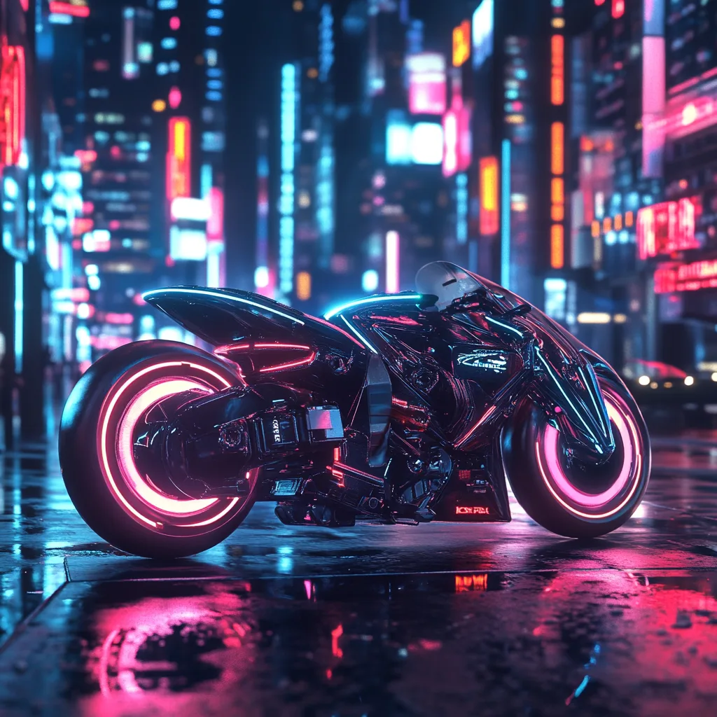 Midjourney cyberpunk city prompt