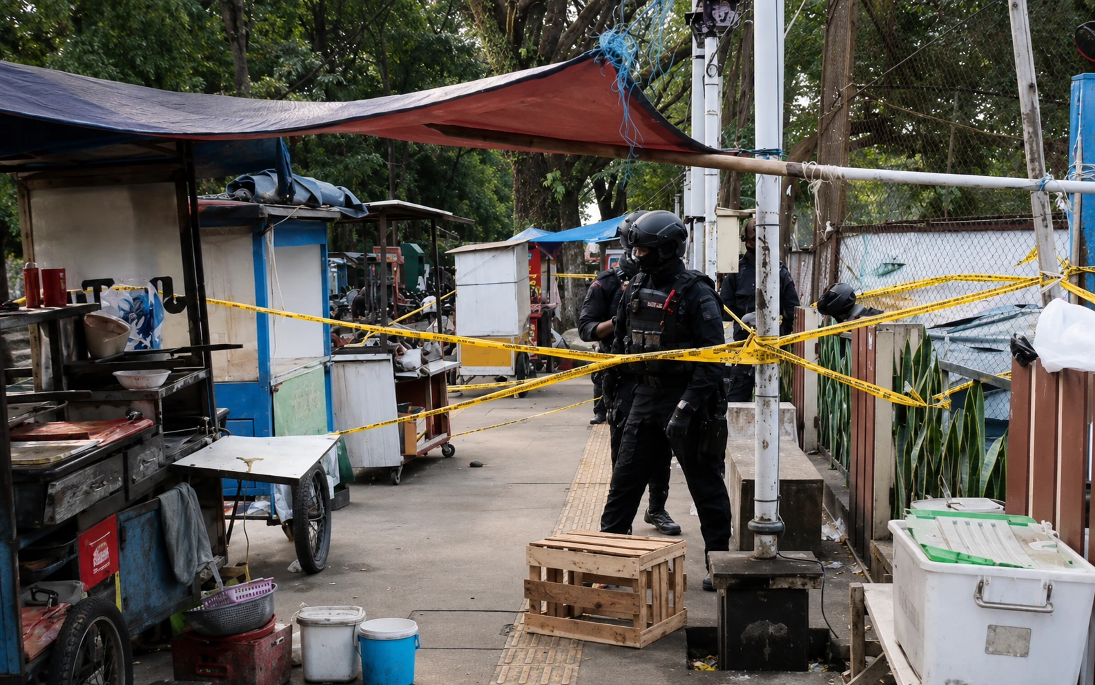 MANTAN NAPITER DIDUGA LEDAKKAN LAPAK PKL DI TASIKMALAYA