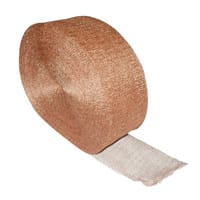 Copper Gauze, 5" Wide x 400 ft Roll, Reversible: Medium Outside Surface, Coarse Inside Surface