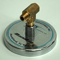 Air Differential Blowoff/Air Actuator System Magnetic Mounting Base with Tee Adapter - Image 2