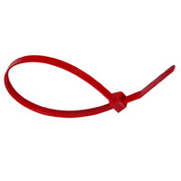 Cable Tie, 5.7" OAL, 40#Min Strgth, Red