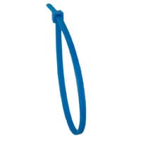 Cable Tie, 4" OAL, 18#Min. Ten. Strnth, Blue