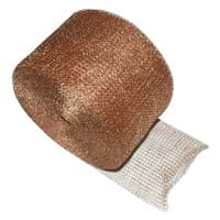 Copper Gauze, 5" Wide x 100 ft Roll, Reversible: Medium Outside Surface, Coarse Inside Surface