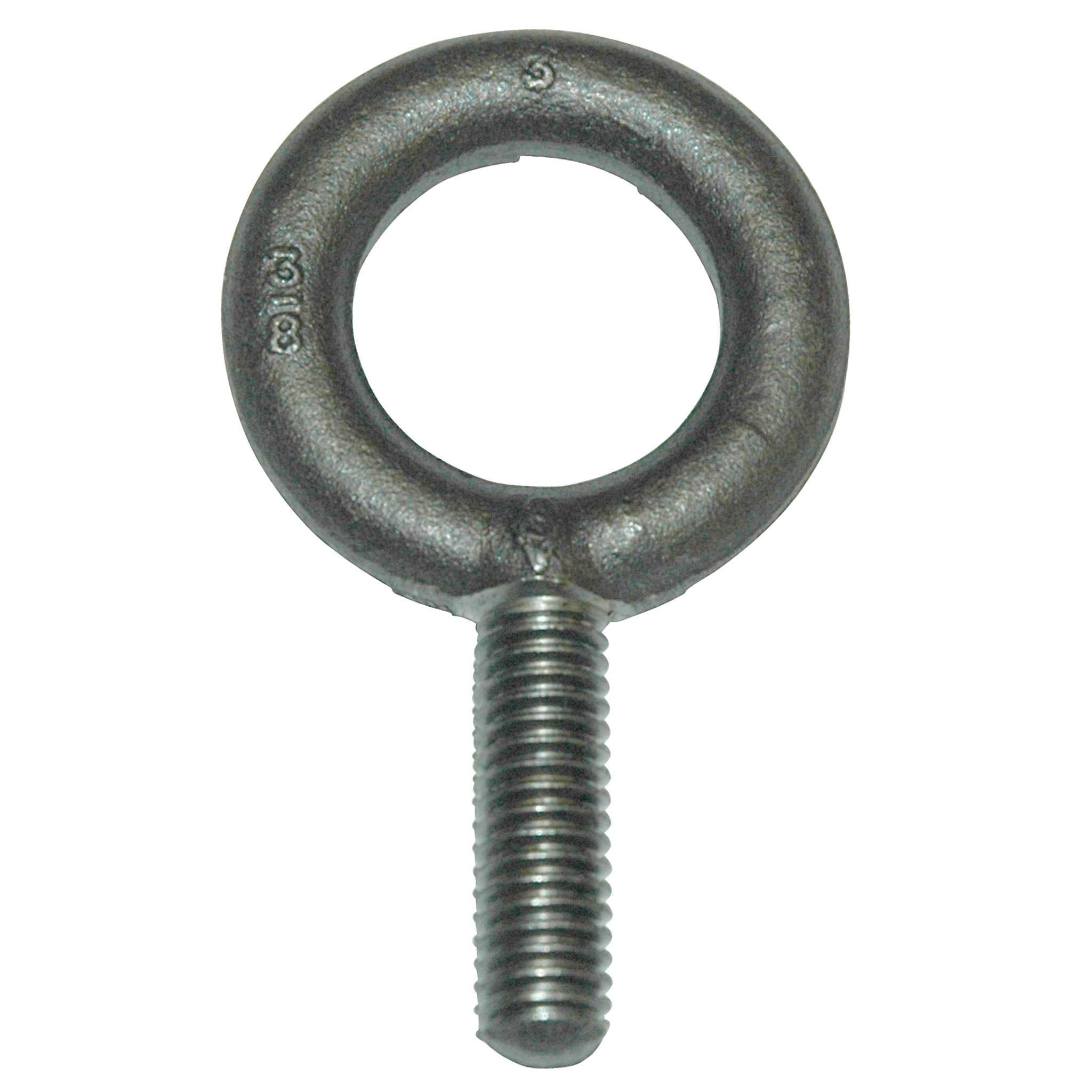 Eyebolt, 1,300 lb. Capacity, Standard, Non-Shouldered, Forged Steel, 3/8"-16 Thread Size