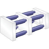 Tie Bar Sleeve, Mold Open 20", Mold Closed 6-3/4", Diameter 1-3/4 - Image 2