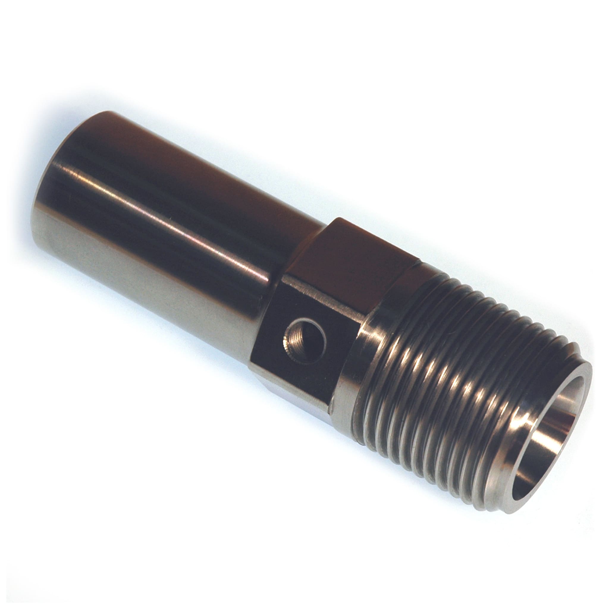 Nozzle Body, RT Style, GP 4-1/4" (5" with Tip) 1-1/2"-12 Thd, 27/32" RO 1-1/2" Body Dia - Image 2
