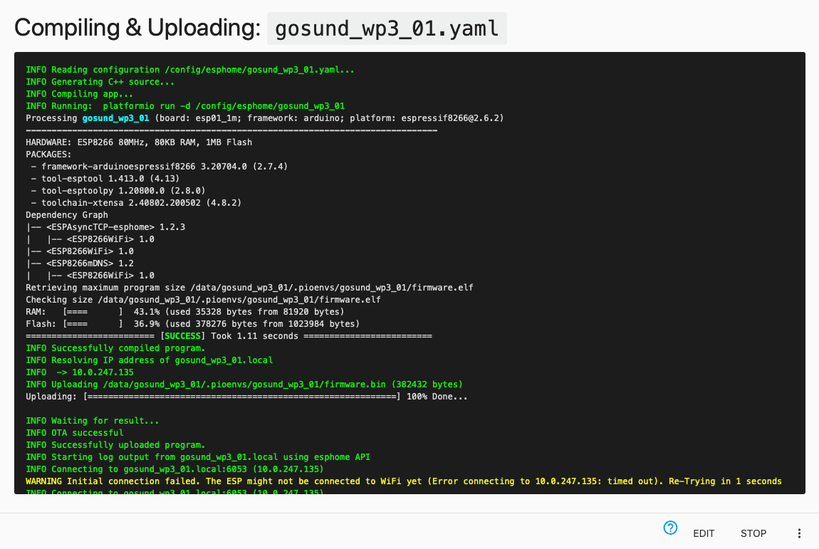 ESPHome Device Firmware Update