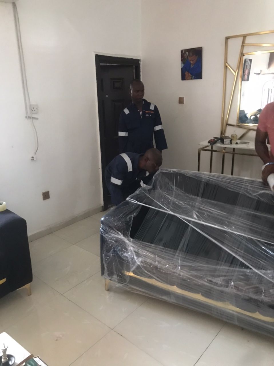 Raid Logistics team preparing a move in Lagos