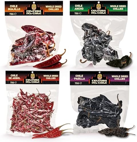 Vue 2 de Piments Secs Entiers Mexicains