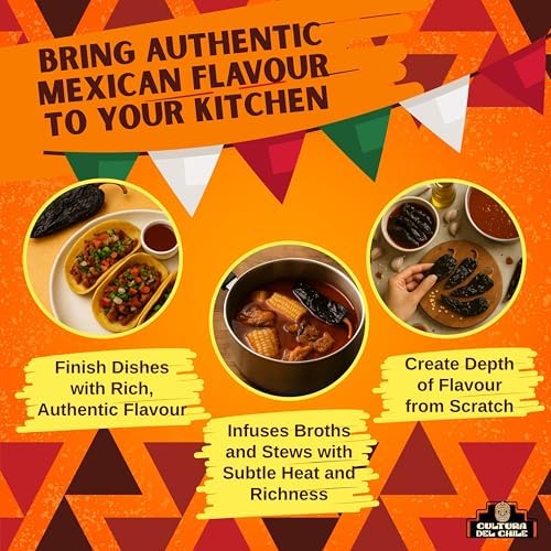 Vue 4 de Pasilla Whole Dried Chillies