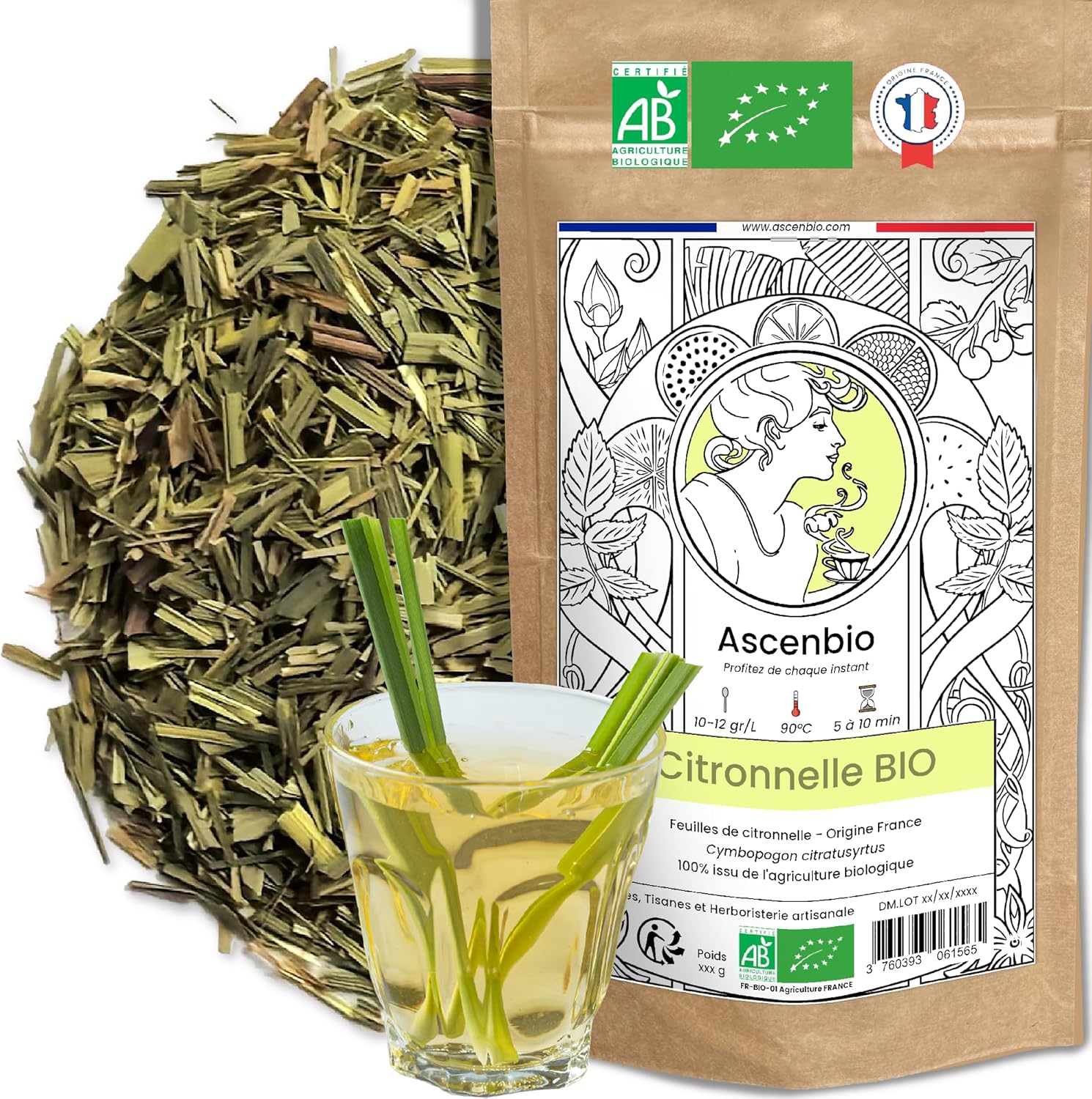 Ascenbio Citronnelle Sechees Bio