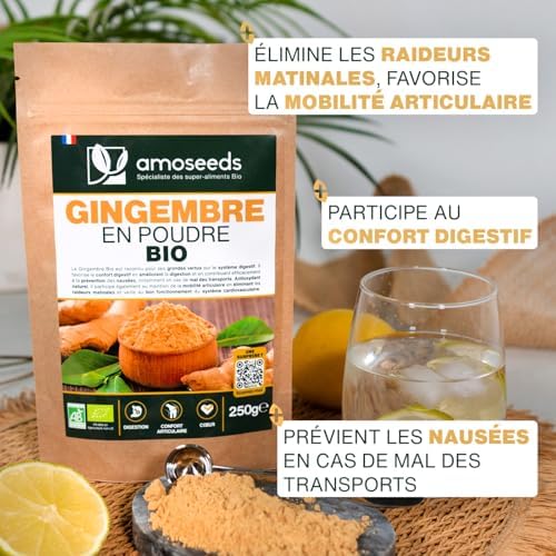 Vue 2 de Gingembre En Poudre Bio