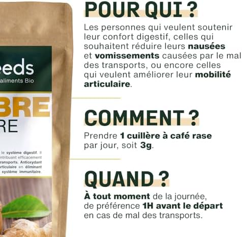 Vue 4 de Gingembre En Poudre Bio