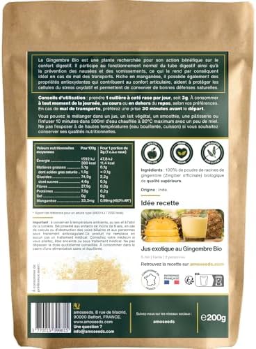 Vue 5 de Gingembre En Poudre Bio