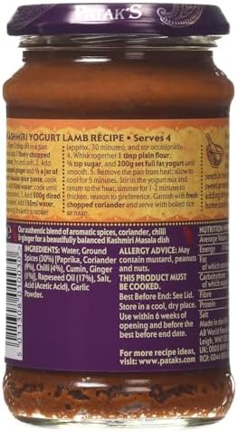 Vue 3 de Pataks Kashmiri Masala Paste