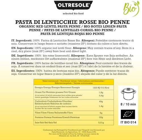 Vue 2 de Oltresole Pates Aux Lentilles