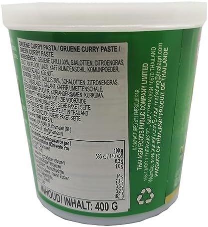 Vue 2 de Pate De Curry Vert