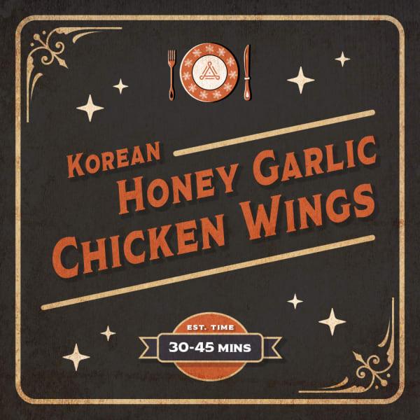 Korean Honey Garlic Chicken Wings